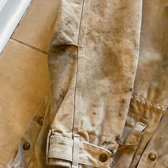 Carhartt Duck Canvas Jacket Coat Medium Tall  Detachable Hood Thrashed Blanket - Picture 3 of 16